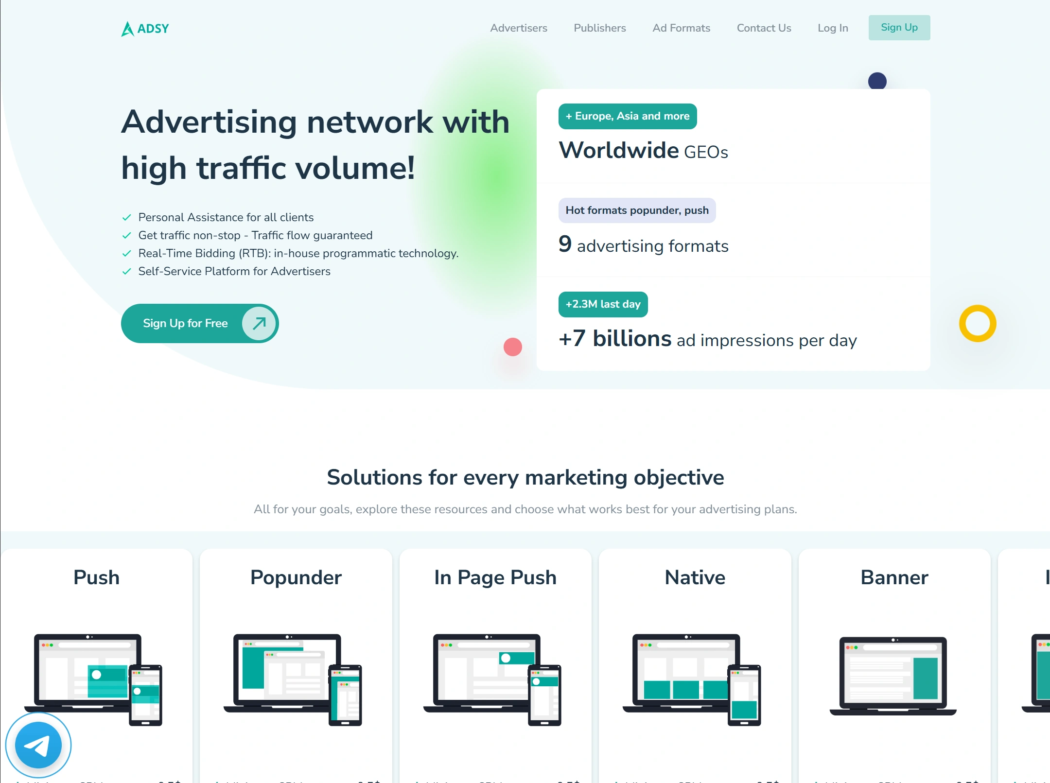 Интерфейс платформы ADSY