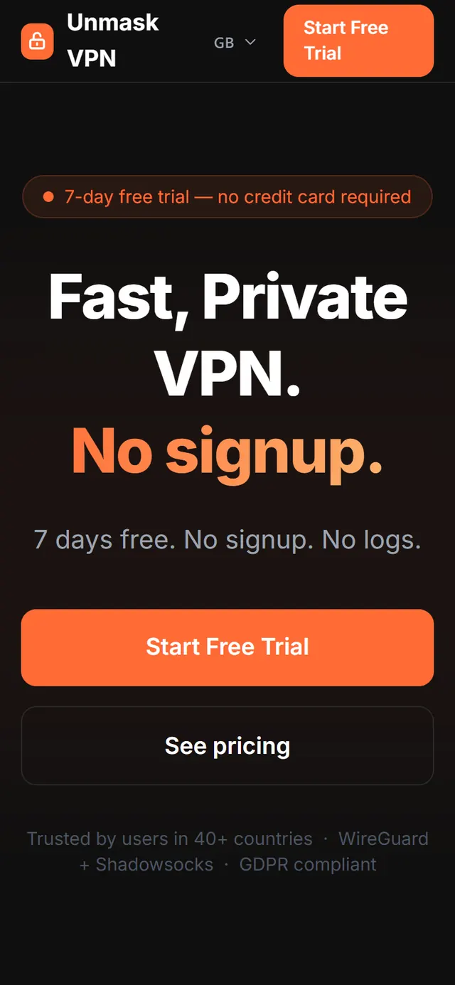 Мобильная версия VPN-Mask